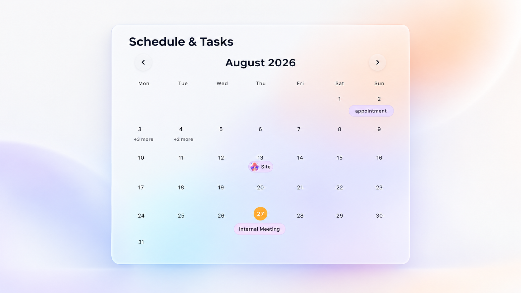 Interactive Calendar
