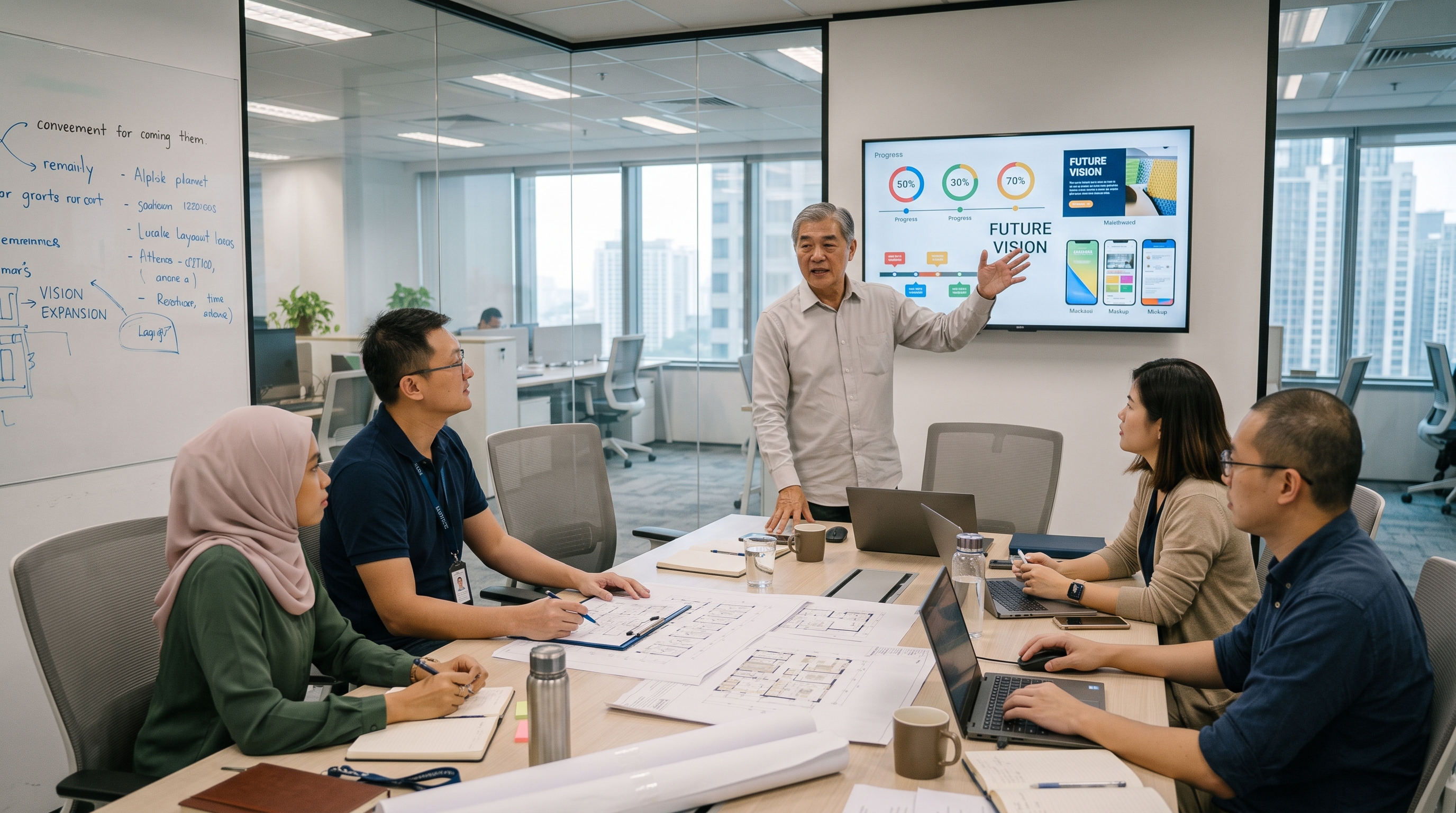 Project Managers coordinating effectively